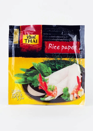 Бумага рисовая Real Thai, 16 см (100 г) Бумага рисовая Real Thai, 16 см (100 г), тайский рис и лапша