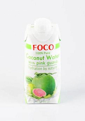 Кокосовая вода c гуавой FOCO, 330 мл